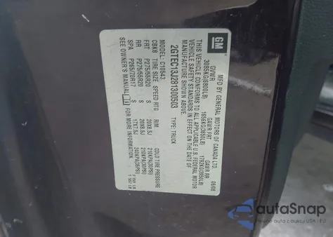 2008 GMC Sierra 1500 Sle1 z USA, uszkodzony, nr VIN 2GTEC13J281300503